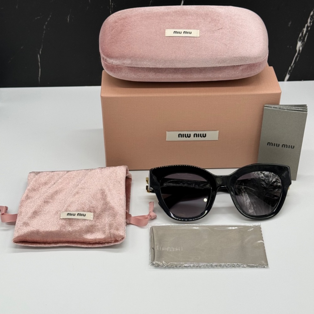 MIU MIU SMUO1Y 1AB5D1
WOMEN SUNGLASSES MUOTYS 1A-5D1 BLACK GREY EYEWEAR - Picture 12 of 15